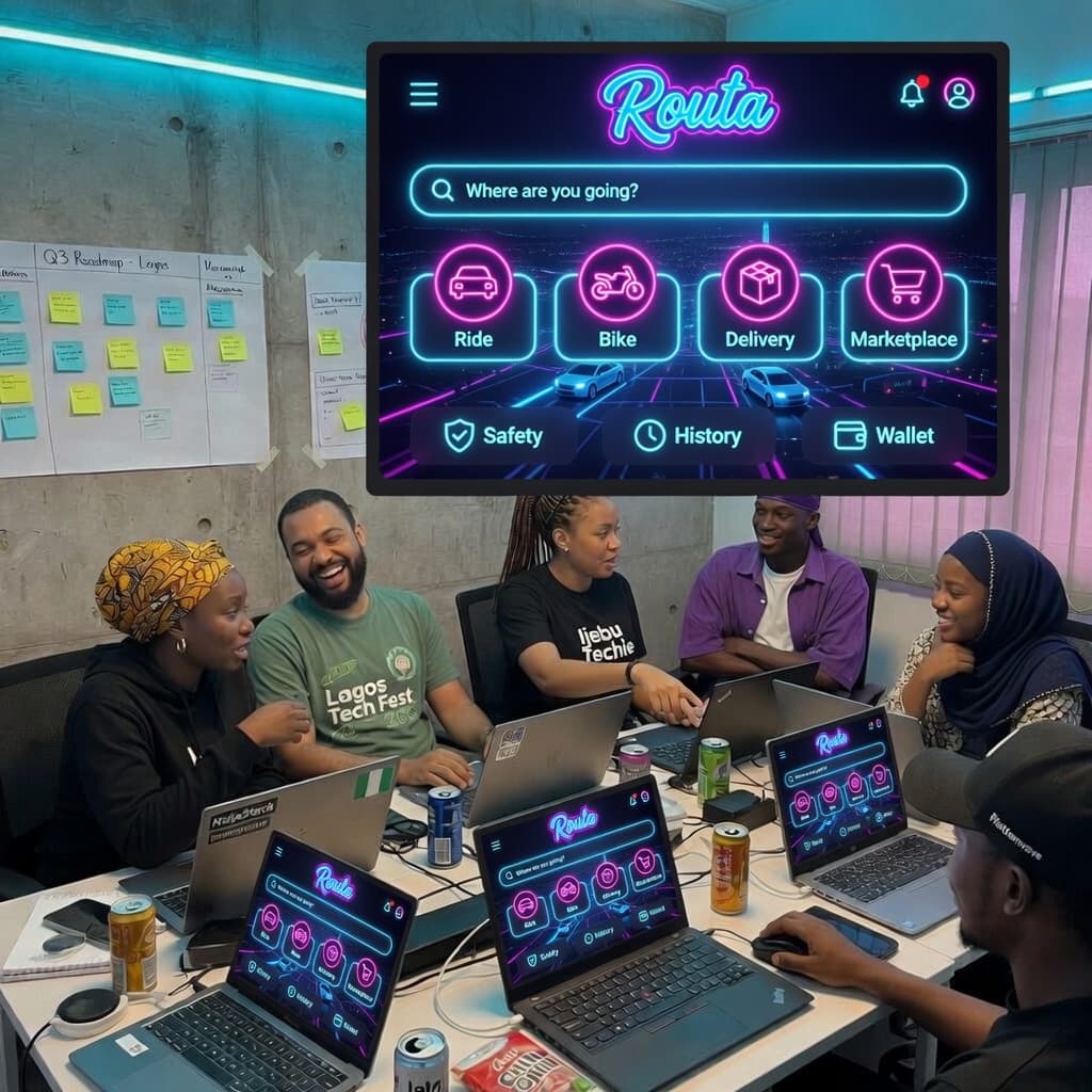 Routa team in Lagos
